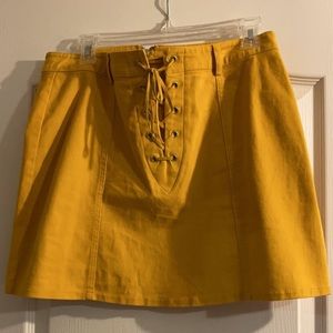 Forever 21 Mustard Yellow Skirt